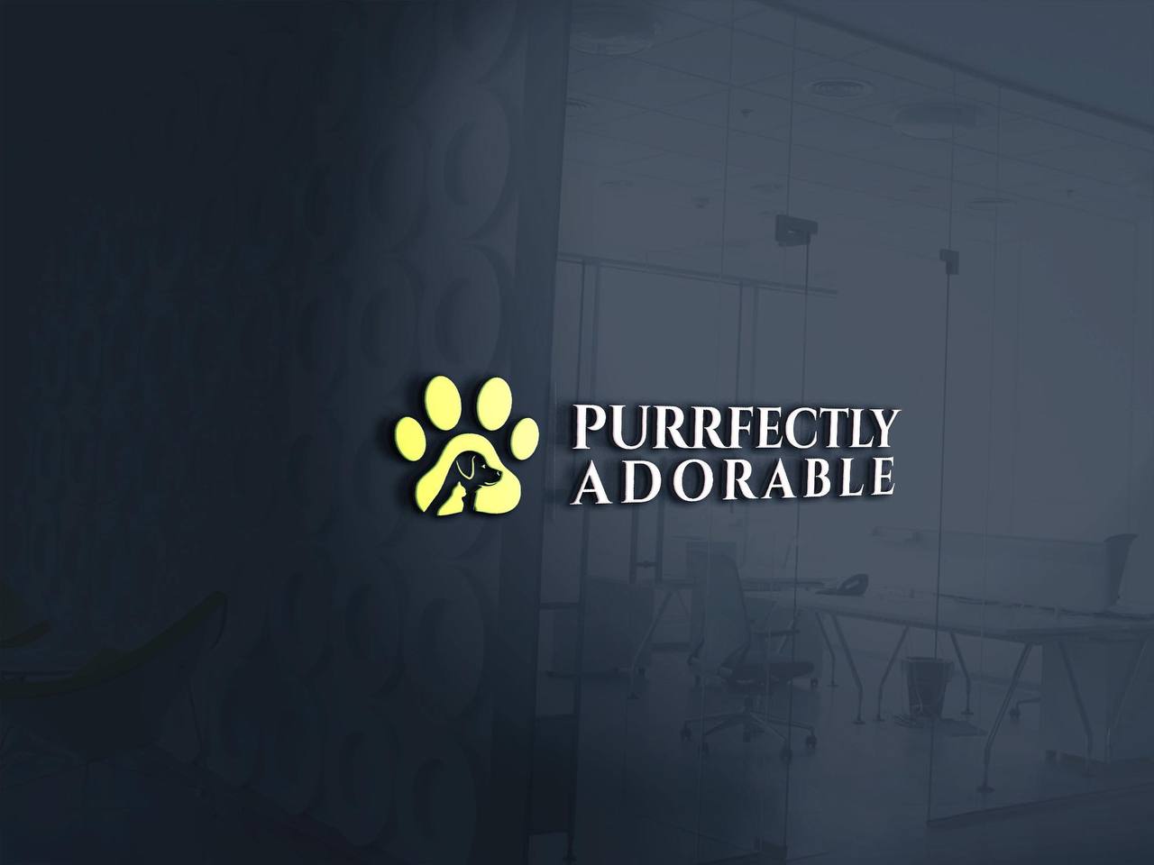 Purrfectly Adorable Logo
